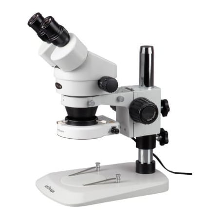 United Scope Llc. AmScope SM-1BNY-80S 7X-90X Stereo Zoom Inspection Microscope with 80-LED Ring Light SM-1BNY-80S